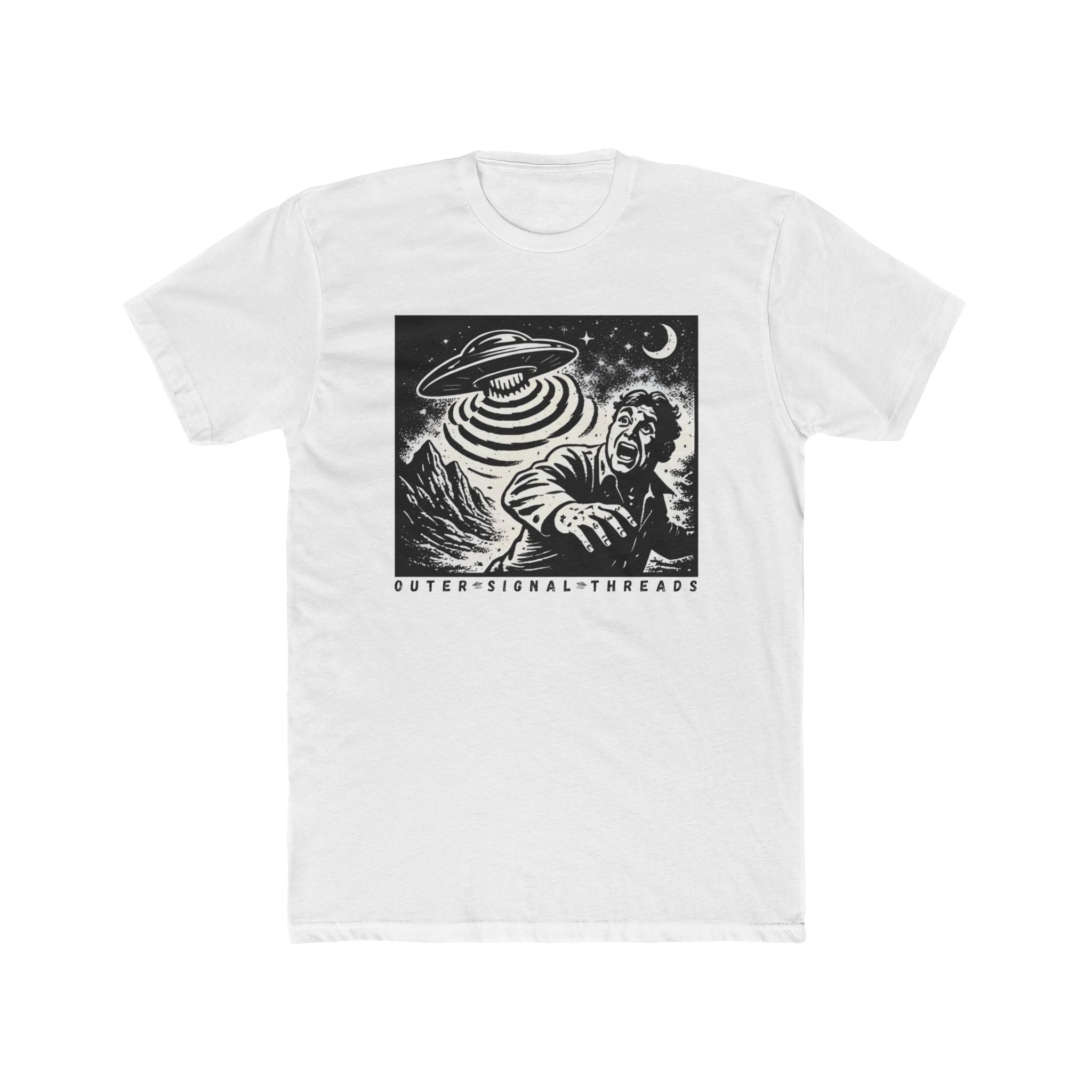 Cosmic Abduction Graphic Tee — 'Outer Signal Threads' Alien UFO T‑Shirt